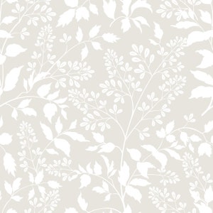 Neutral Floral Wallpaper. Wallpaper. Peel and Stick Wallpaper ...