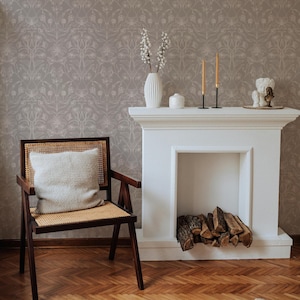Alondra Floral Wallpaper. Removable Peel + Stick and Traditional Wallpaper Options.