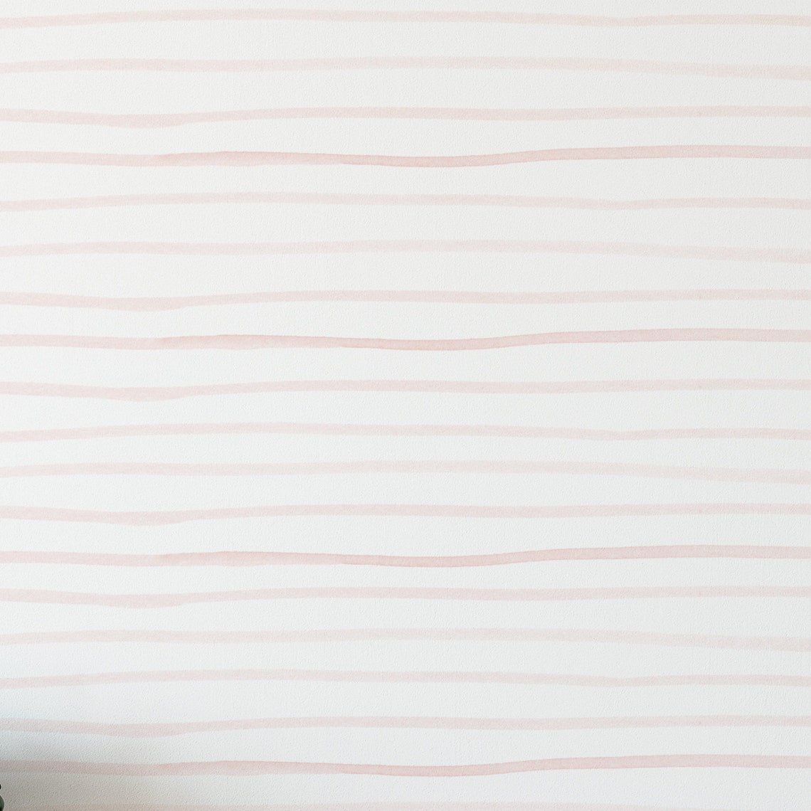 Dusty Pink Minimal Wallpaper. Minimal Painted Lines. Peel and Etsy