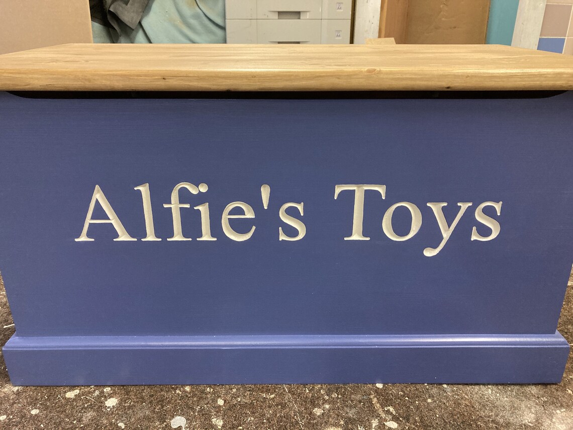 Handmade Personalised Solid Wood Toy Box With Soft Closing Etsy UK