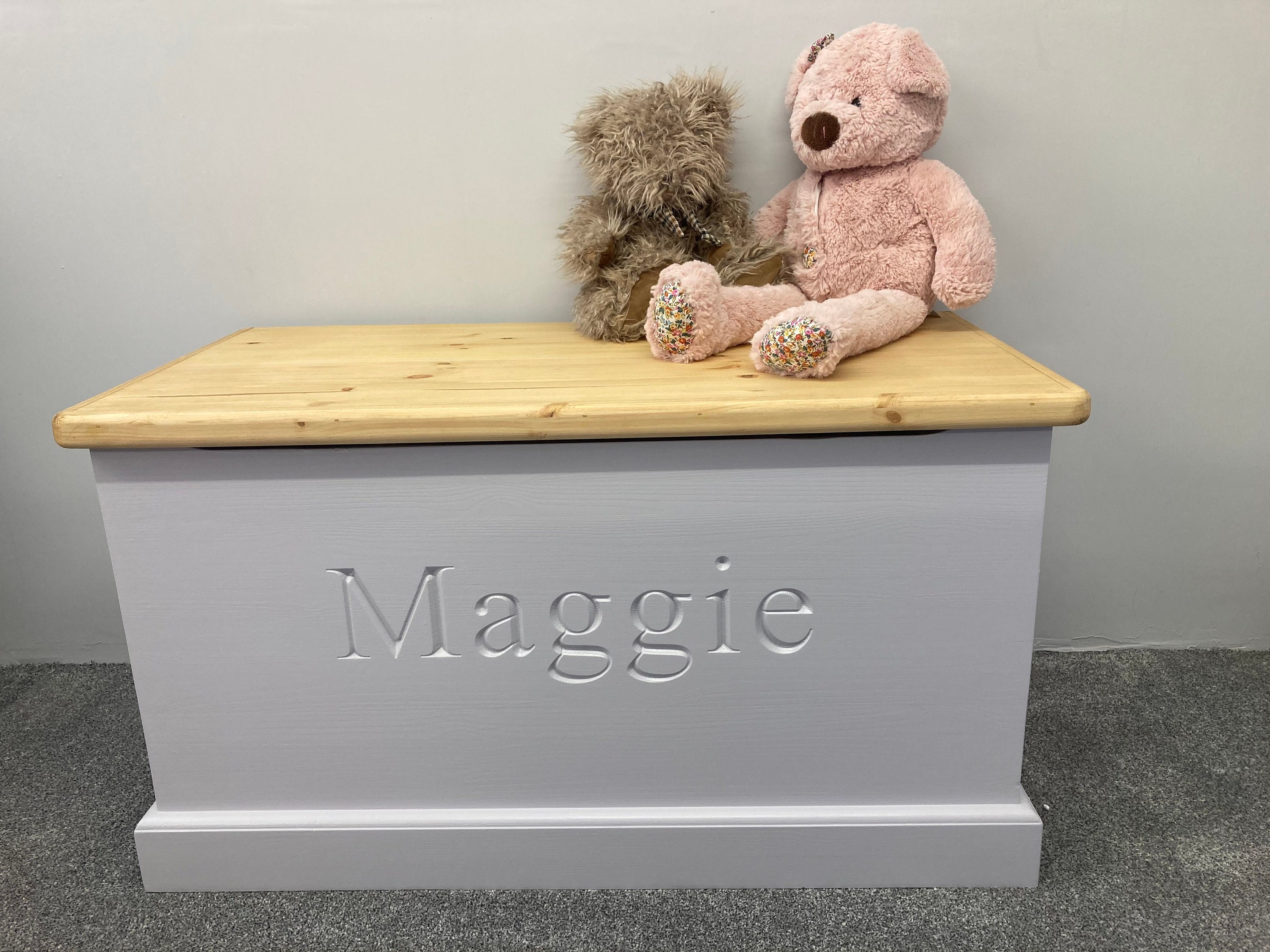 Handmade Personalised Solid Wood Toy Box With Soft Closing Etsy UK