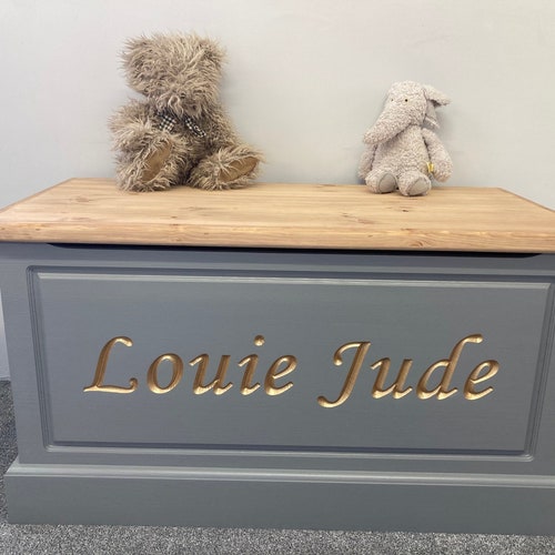 Handmade Personalised Solid Wood Toy Box With Soft Closing Etsy UK