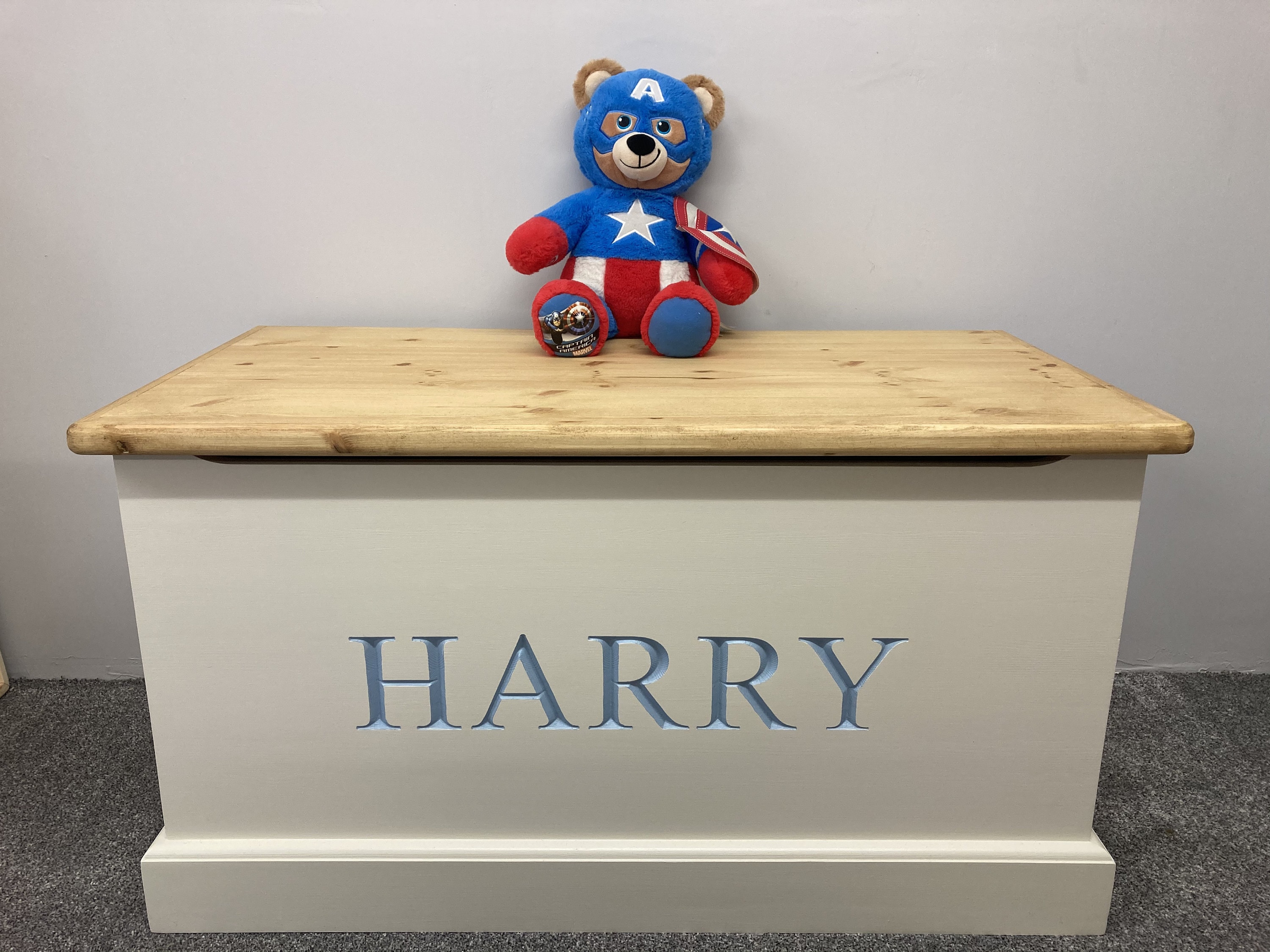 Handmade Personalised Solid Wood Toy Box With Soft Closing Etsy UK