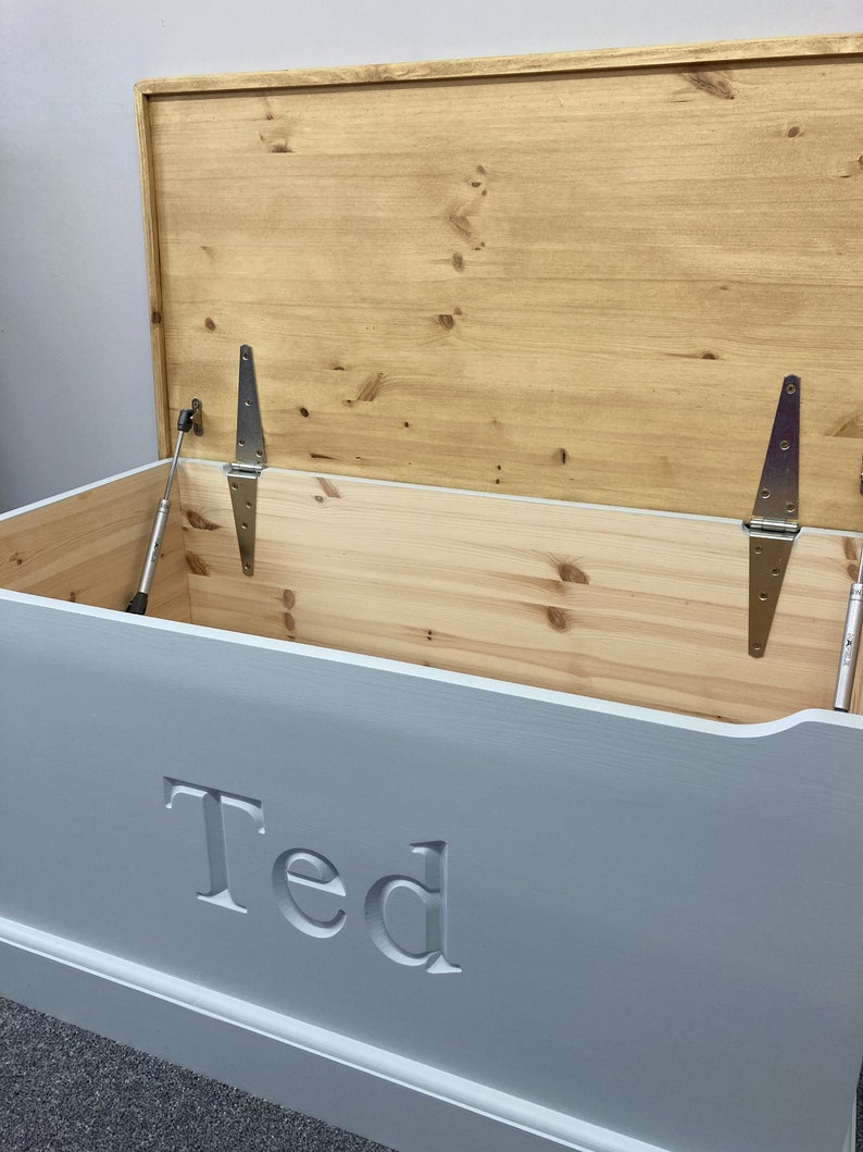 Handmade Personalised Solid Wood Toy Box With Soft Closing Etsy UK