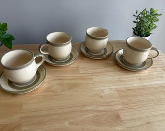 Vintage Laurentien Pottery Cup and Saucer Set - Made in Canada
