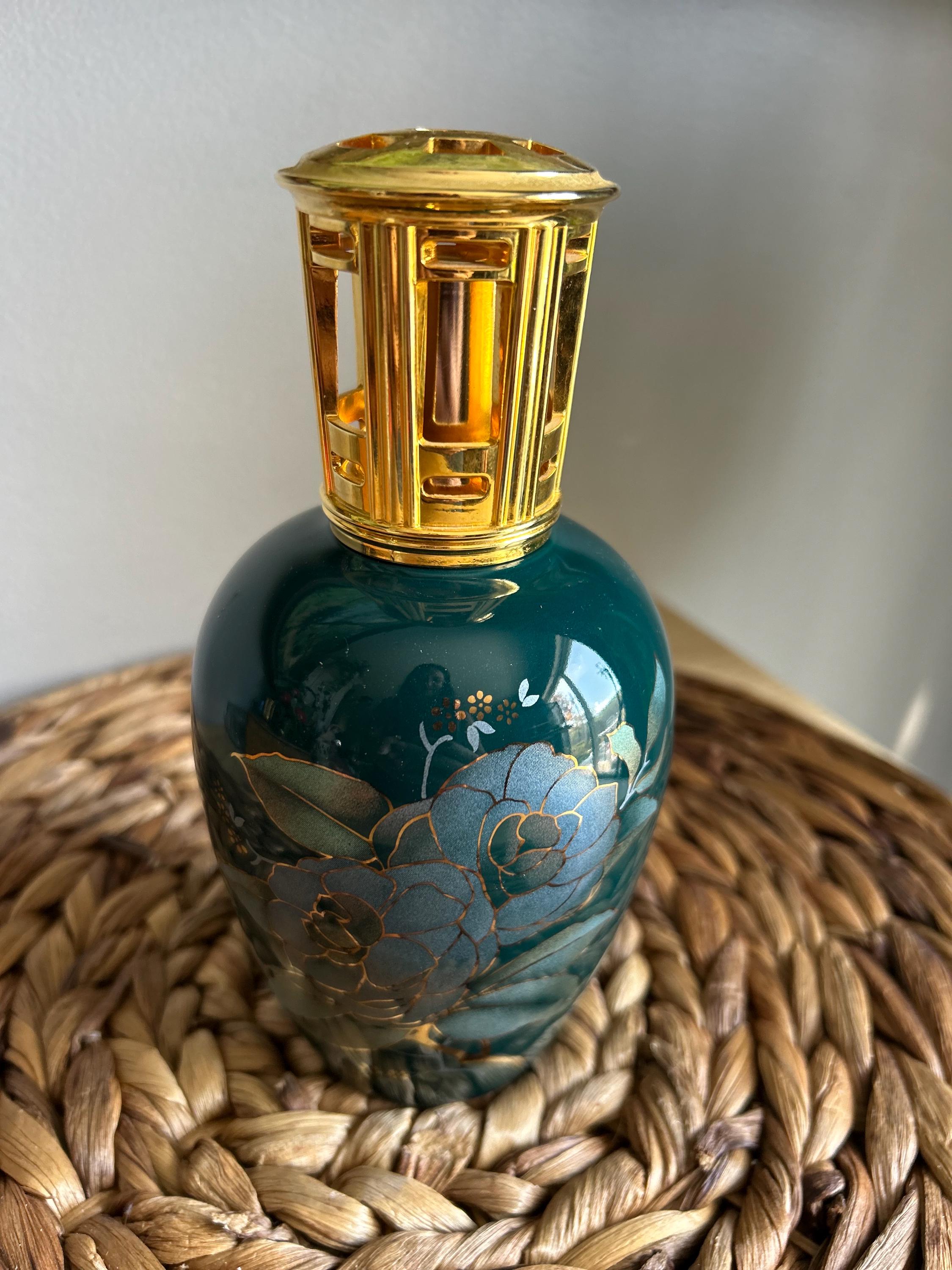 Vintage Green Lampe Berger Limoges From France Artoria Floral - Etsy