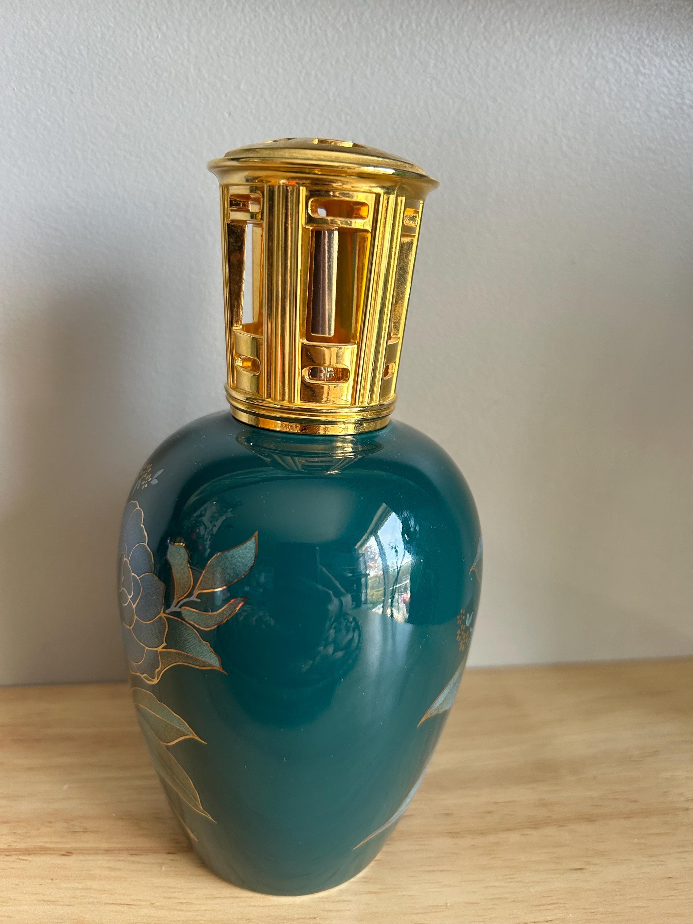 Vintage Green Lampe Berger Limoges From France Artoria Floral - Etsy