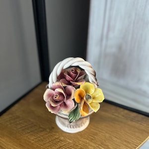 ヴィンテージ陶器フラワーバスケット - Etsy 日本