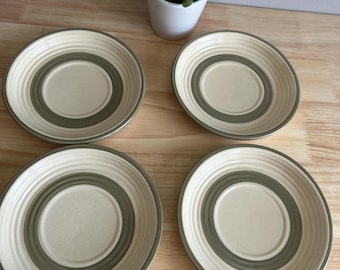 Vintage Laurentien Pottery Dessert Plates - Set of 4 - Made in Canada
