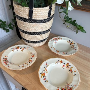 Alfred Meakin Delicia Art Deco Vintage 3er-Set, 8-Zoll-Schüssel, made in England