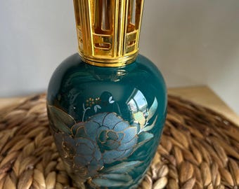 Vintage Green Lampe Berger Limoges From France Artoria Floral - Etsy