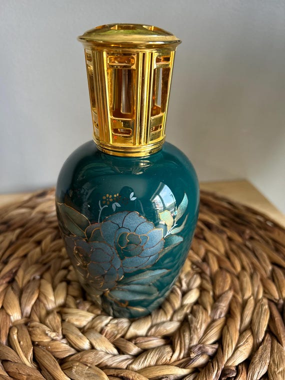 Vintage Green Lampe Berger Limoges From France Artoria Floral - Etsy