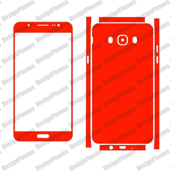 Samsung Galaxy J7 (2016) skin cut Template File for vinyl cutting (Vector Template)