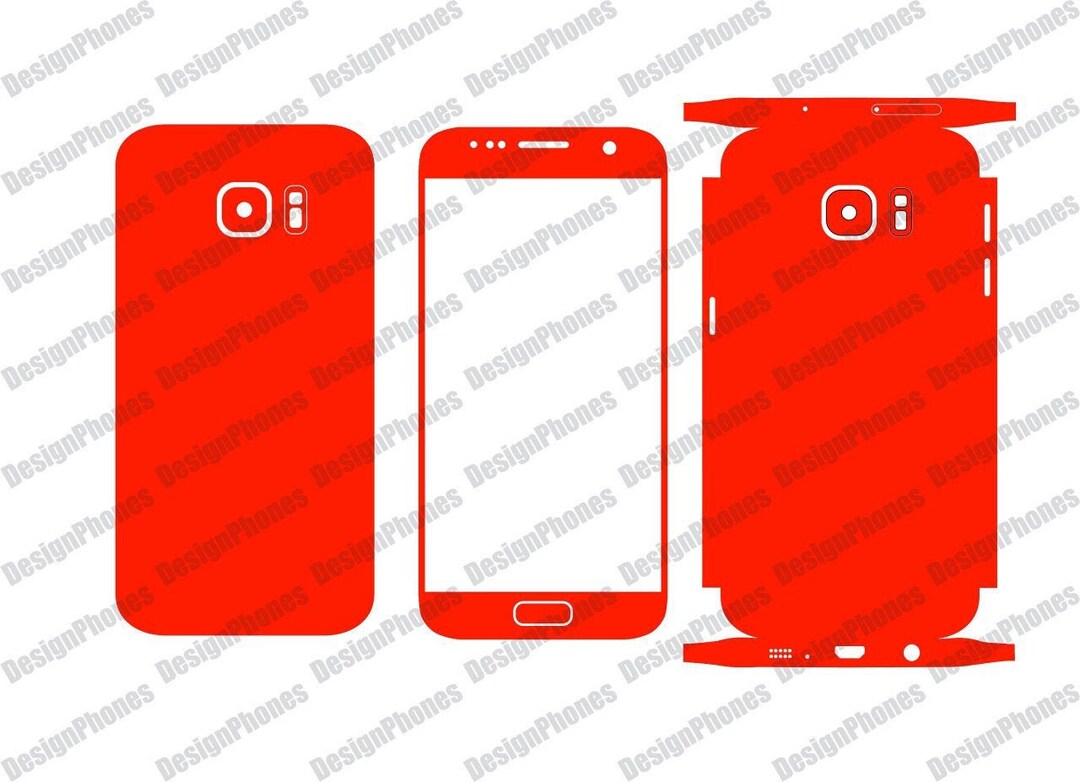 Samsung Galaxy S7 Skin Cut Template File for Vinyl Cutting Etsy