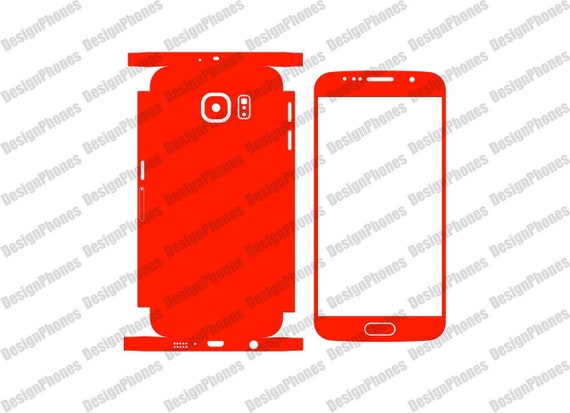 Samsung Galaxy S6 skin cut Template File for vinyl cutting | Etsy