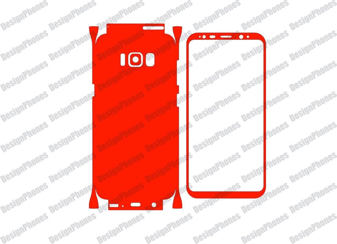 Samsung Galaxy S8 Skin Cut Template File for Vinyl Cutting vector ...
