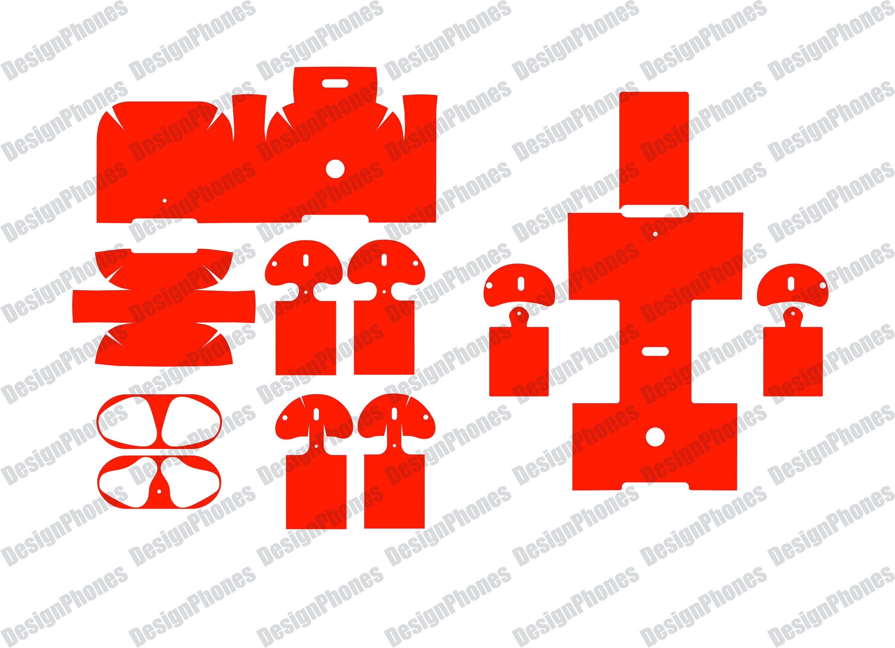 Download Apple Airpod 2 Skin Cut Template File For Vinyl Cutting Etsy