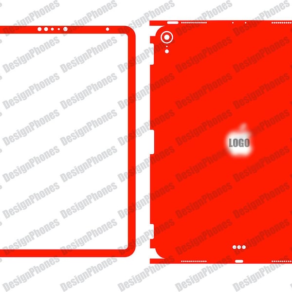 Apple iPad Pro 11 skin cut Template File for vinyl cutting (Vector Template) SVG
