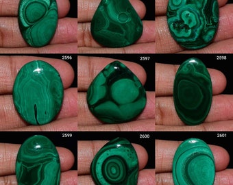 Diseñador Exclusivo 100% Natural Malachite Cabochon, Malachite Gemstone, Low Price Malachite Cabochon, Malachite, Malachite Stone Jewelry,