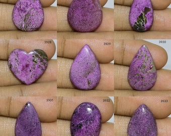 Natuurlijke Purpurite Edelsteen, Top kwaliteit Purpurite Cabochon, Purpurite Stone, semi precious, Purpurite Sieraden Handgemaakte Poolse Cabochon,