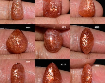 100% Natural Shine Sunstone Cabochon, Sunstone Gemstone, Sunstone Use Jewelry, Sunstone, Loose Sunstone Gemstone, Semi Precious Gemstone,