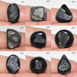 Dazzling Top Grade Black Agate Sugar Druzy cabochon, Black agate Gemstone, Black agate jewelry, Black agate, Multi Jewelry Making Stone,