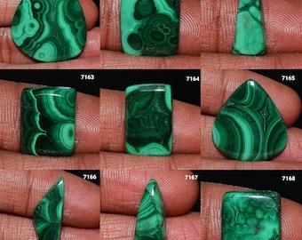 Cabujón de malaquita 100 % natural de diseñador exclusivo, piedra preciosa de malaquita, cabujón de malaquita a bajo precio, malaquita, joyería de piedra de malaquita,