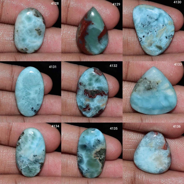 Excellent Quality Larimar Cabochon, Natural Larimar Gemstone, Larimar Use Jewelry, In low Price Larimar Cabochon, Handmade polish, Larimar,