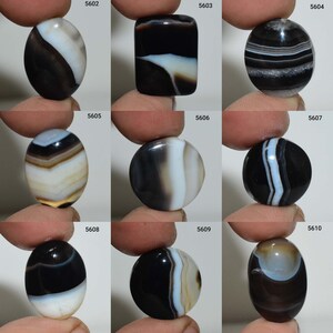 100% Natural Banded Agate Gemstone, Banded Agate Cabochon, Banded Agate Jewelry, Banded Agate, Black onyx, In Low price Agate Cabochon,