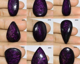 100% natürlicher Purpurit-Edelstein, hochwertiger Purpurit-Cabochon, Purpurit-Stein, Halbedelstein, Purpurit-Schmuck handgemachter polnischer Cabochon,