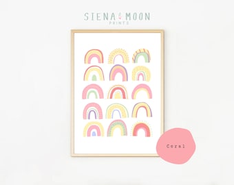 Rainbow Print: Playroom Nursery Decor (Digital Download)