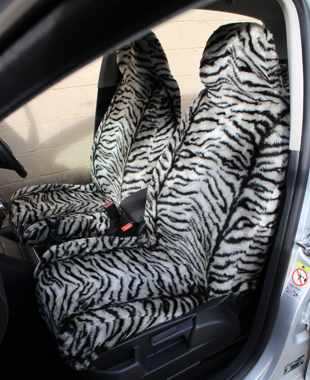 White tiger car seat covers discount