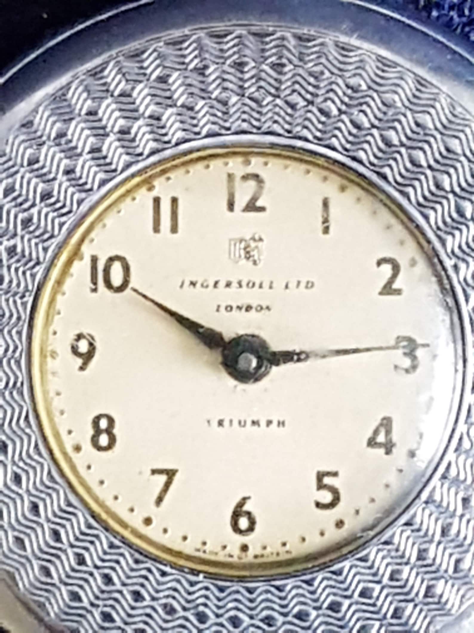 Vintage Ingersoll Triumph Half Hunter Style Pocket Watch Etsy