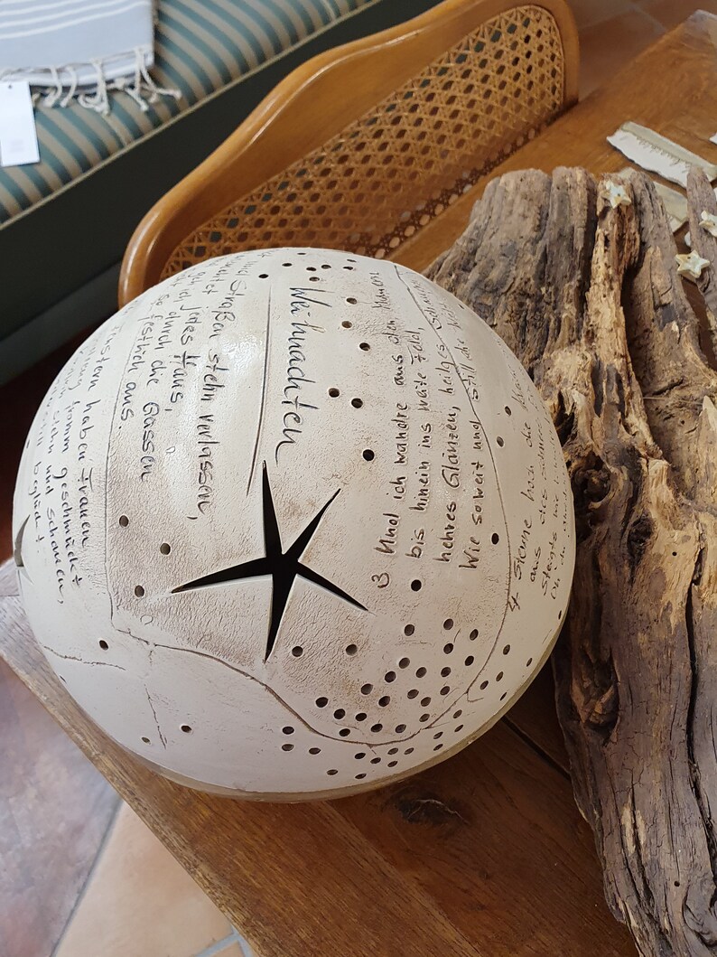 Ceramic Lamp Unique Christmas Lamp Decoration Light Ball Christmas Decoration Gift Light Advent
