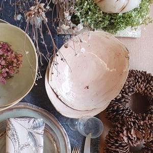 Plate, bowl, tableware, approx. D=26 cm, approx. H= 4 cm, serving bowl, unique plate, handmade
