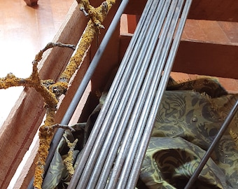 Steel rod for ceramic flowers or steles, round steel, 8 mm diameter, 55-115 cm long