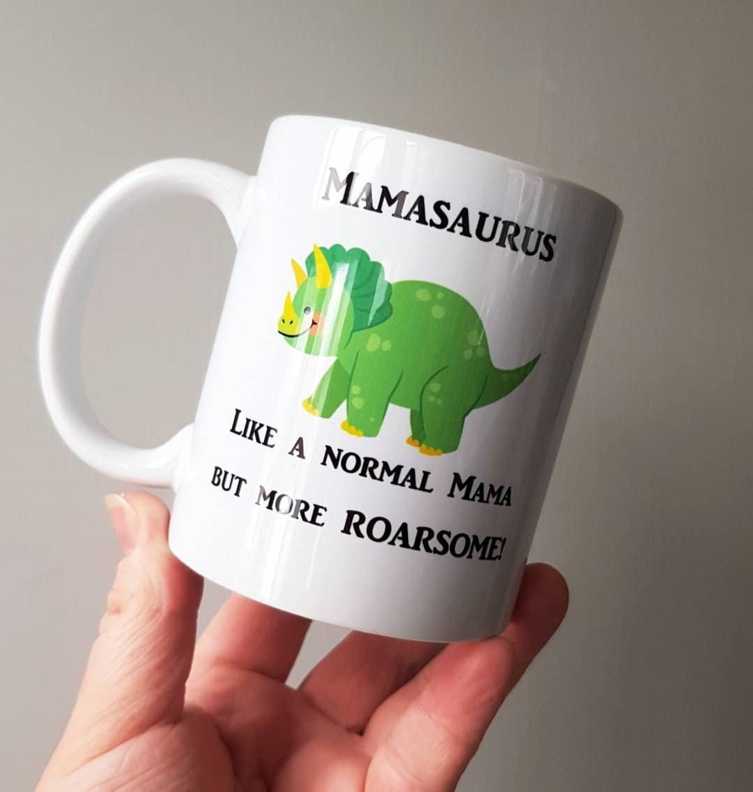 Personalised Dinosaur Mug Childrens Mug Dinosaur Gift Etsy