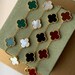 5 motifs clover bracelet, mother of pearl clover bracelet
