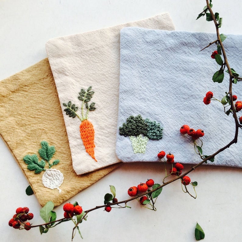 DIY Embroidery Coasters Kit Pattern Coaster KitHome Table Etsy