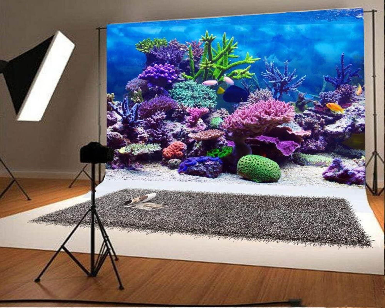 Coral and Fish Backdrop Aquarium Underwater Seascape Etsy Coral and Fish Backdrop Aquarium Underwater Seascape Etsy