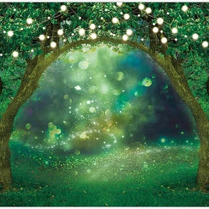 Enchanted Garden Backdrop Spring Forest Fairy Background For Wedding Baby Shower Birthday Party Decor Custom Backdrop