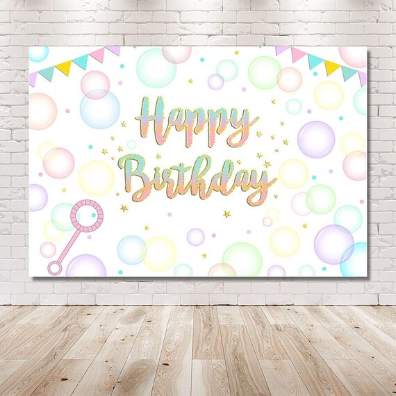 Bubble Birthday Party, 1st Birthday Decorations, Pastel Birthday