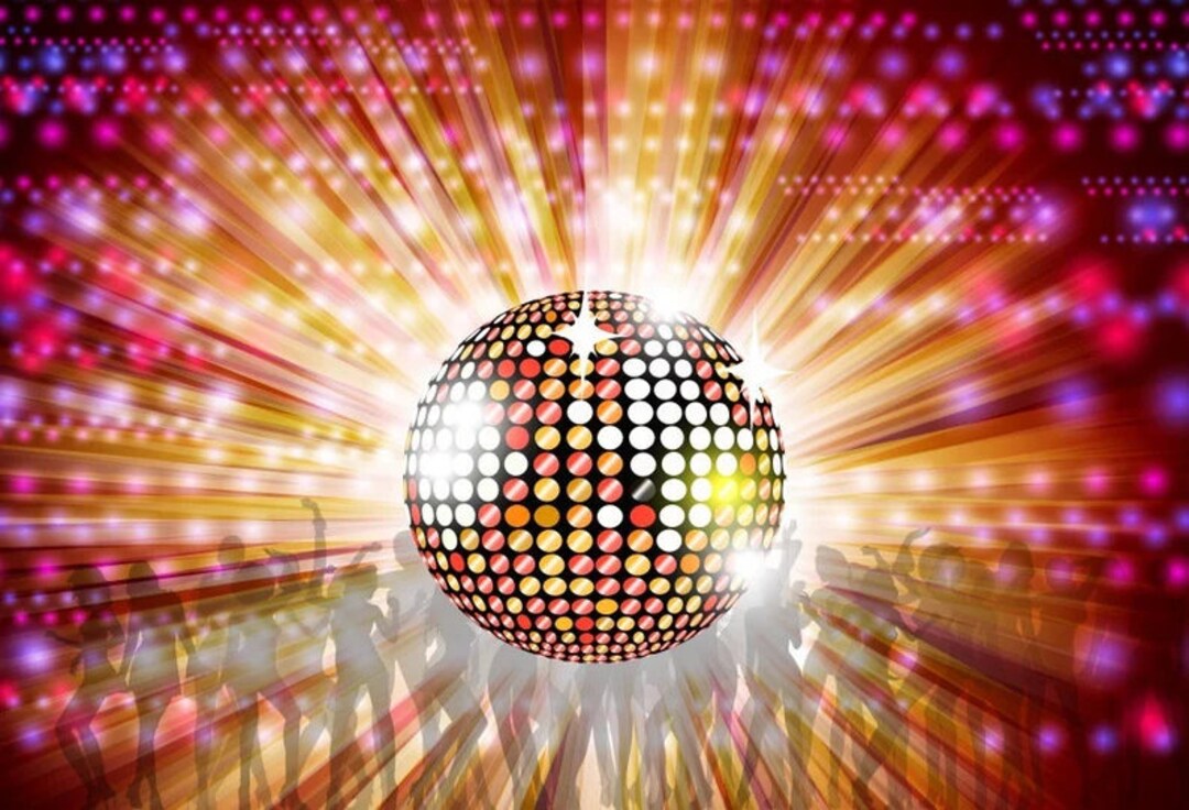Disco Party Décoration Toile de Fond Club Danse Musical DJ Fond