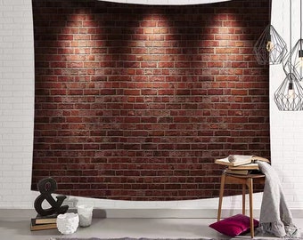 3D Waterproof Tapestry Brick Wall Picture Wall Hanging Decoration 180x180cm 