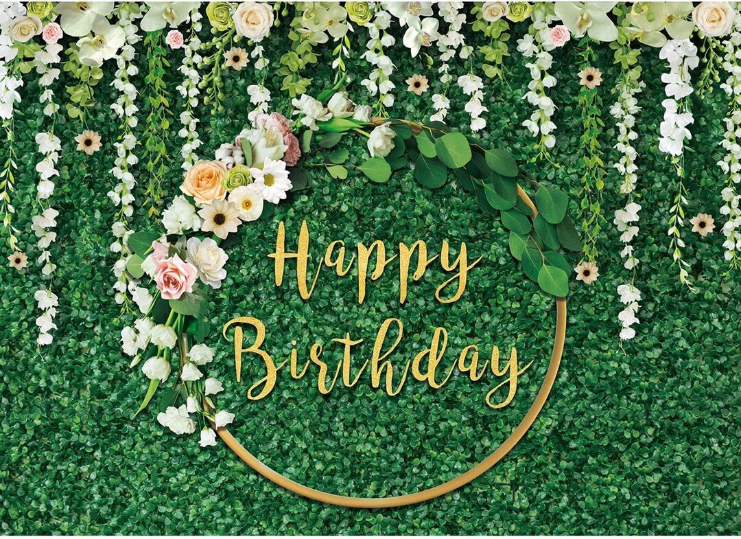 Green Grass Wall Photography Backdrop Spring Green White Etsy