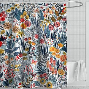 Floral Shower Curtains Bohemian Modern Shower Curtain Washable Durable Shower Curtain Waterproof Bathroom Shower Curtains Gift For Her