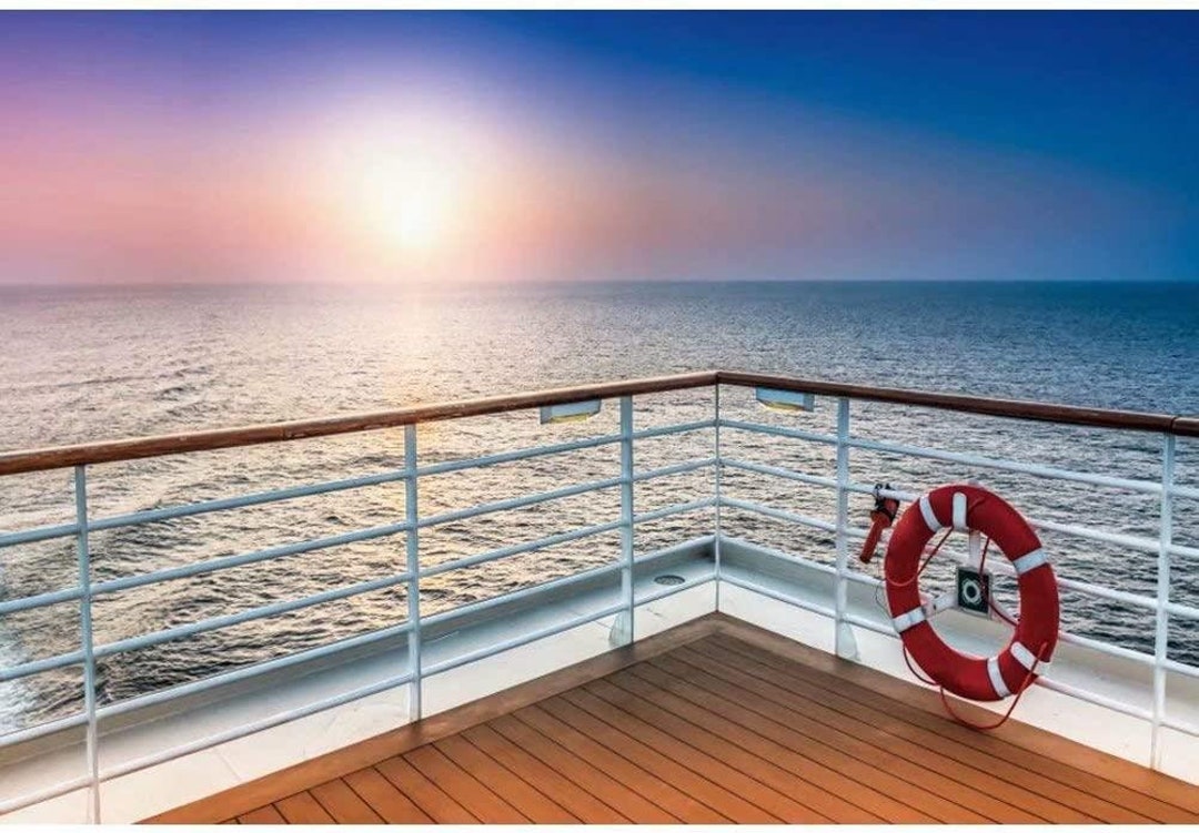 Ocean Cruise Ship Backdrop Summer Sea Cruise Nautical Birthday Baby ...