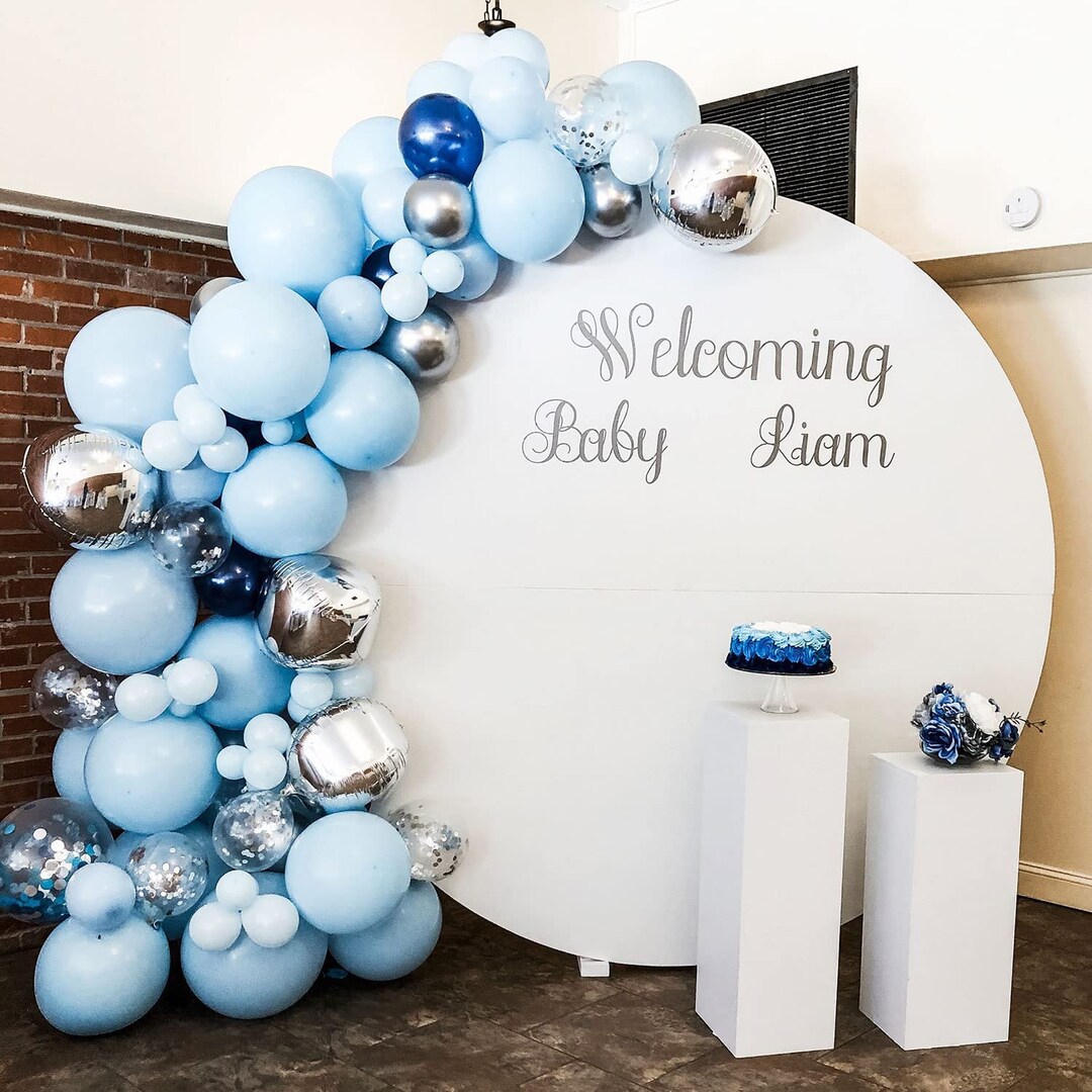 Custom Round Backdrop Solid White Round Backdrop Cover Etsy