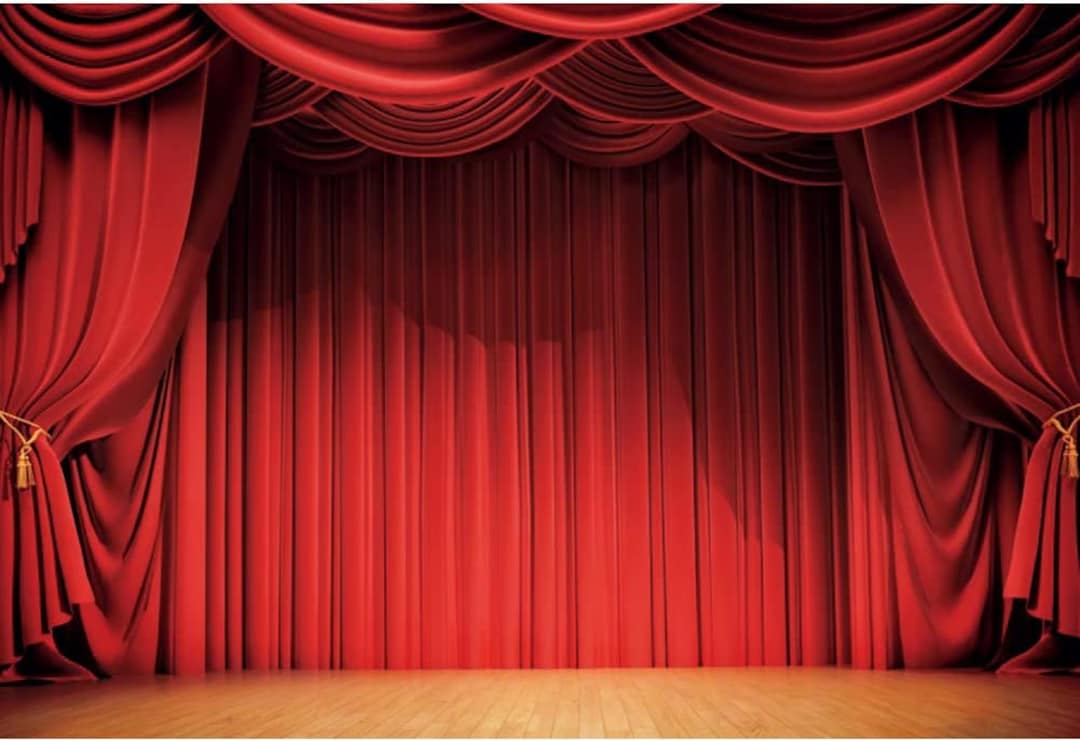 regulere Intens forvisning Red Stage Backdrop Sway Window Music Theater Photography - Etsy