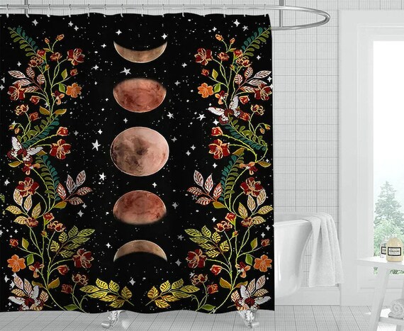 Moon on sale shower curtain